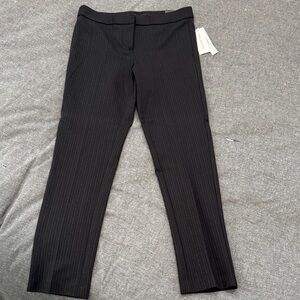 Amanda & Chelsea Black Pinstripe Ankle Pants